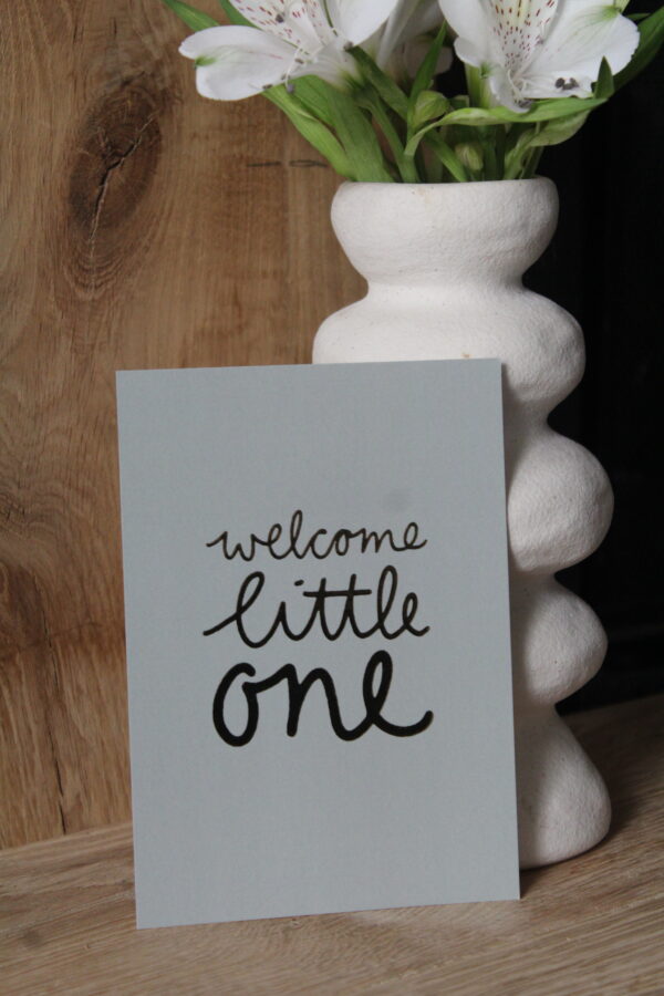 Kaart | Met goudfolie | Welcome little one