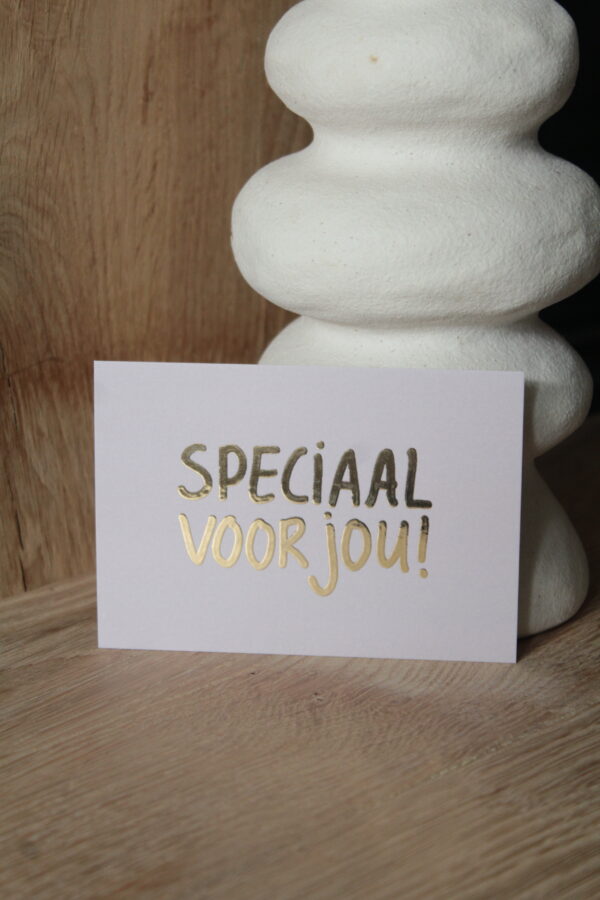Mini Kaart | Met Goudfolie  | Speciaal voor jou!
