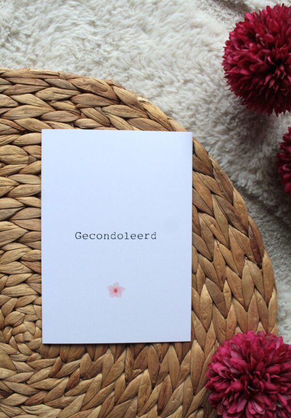 Kaart | gecondoleerd