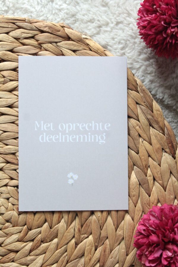 Kaart | Met oprechte deelneming
